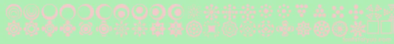 Circlethings2 Font – Pink Fonts on Green Background