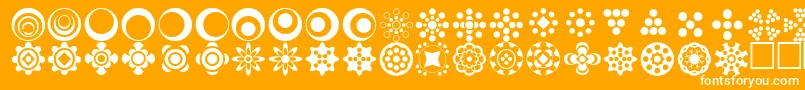 Circlethings2 Font – White Fonts on Orange Background