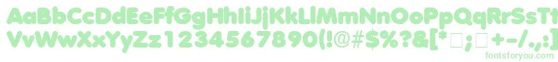 AderaDisplaySsi Font – Green Fonts on White Background