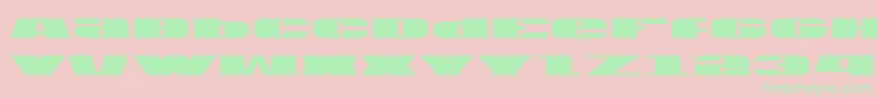 U.S.A. Font – Green Fonts on Pink Background