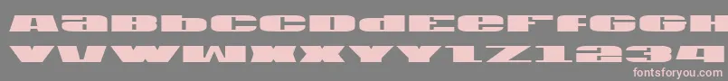 U.S.A. Font – Pink Fonts on Gray Background