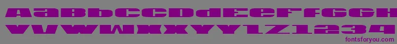 U.S.A. Font – Purple Fonts on Gray Background
