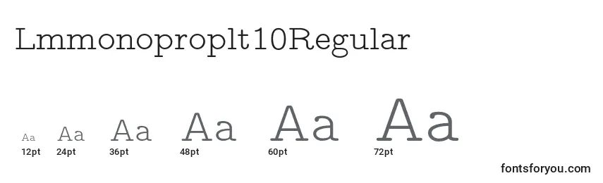 Lmmonoproplt10Regular Font Sizes