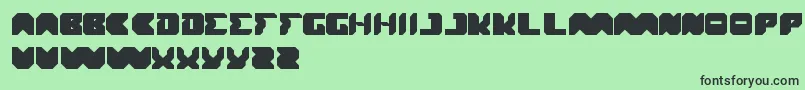 フォントTranslation – 緑の背景に黒い文字