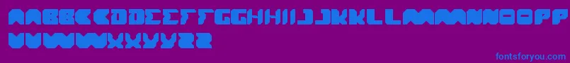 Translation Font – Blue Fonts on Purple Background