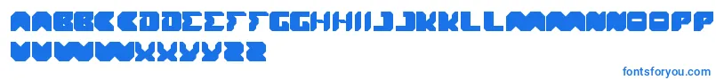 フォントTranslation – 白い背景に青い文字