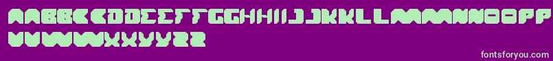 Translation Font – Green Fonts on Purple Background