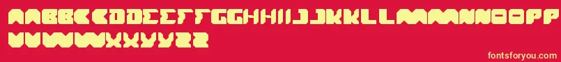 Translation Font – Yellow Fonts on Red Background