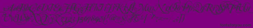 MutluOrnamental-Schriftart – Schwarze Schriften auf violettem Hintergrund