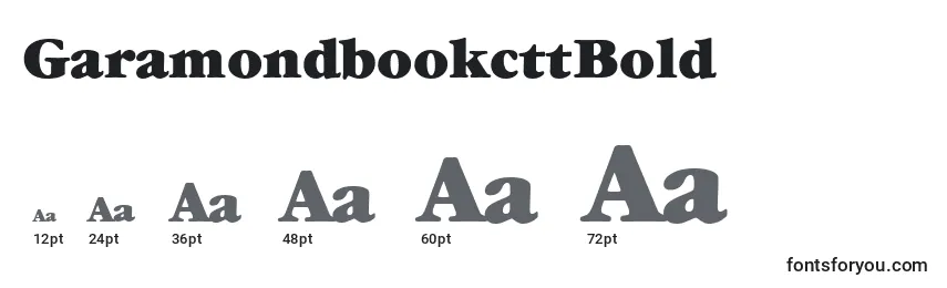 GaramondbookcttBold-fontin koot