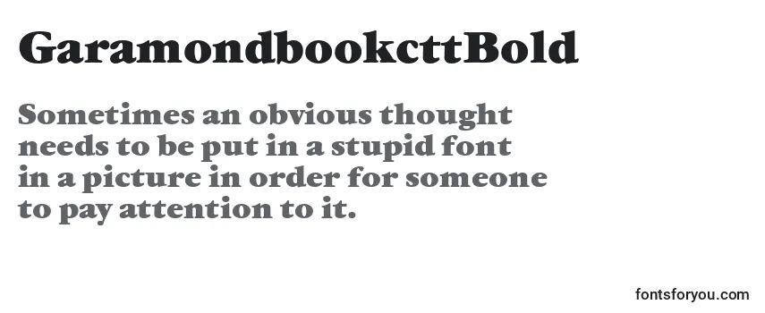 GaramondbookcttBold Font