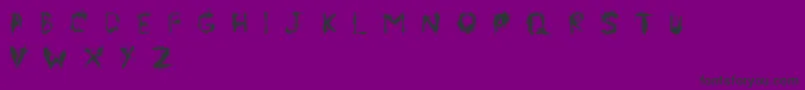 Symbiote Font – Black Fonts on Purple Background