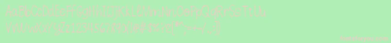 K26dewdropdaisies Font – Pink Fonts on Green Background