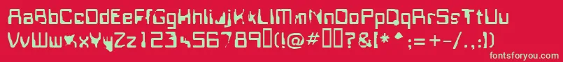 Подробнее о шрифте Fisring Шрифт Fisring – зелёные шрифты на красном фоне