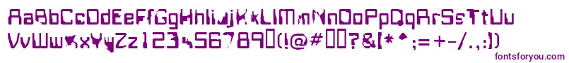 Fisring Font – Purple Fonts on White Background