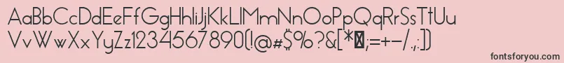 EssenceSans Font – Black Fonts on Pink Background