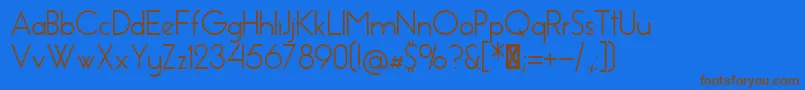 EssenceSans Font – Brown Fonts on Blue Background