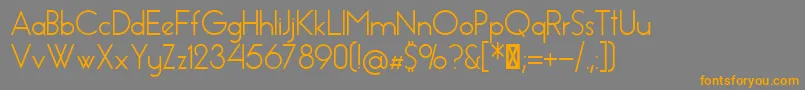 EssenceSans Font – Orange Fonts on Gray Background