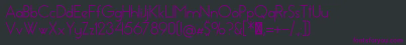 Шрифт EssenceSans – фиолетовые шрифты на чёрном фоне