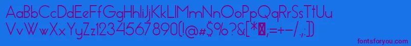 EssenceSans Font – Purple Fonts on Blue Background