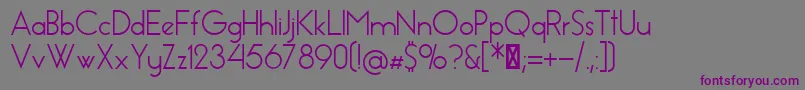 Шрифт EssenceSans – фиолетовые шрифты на сером фоне