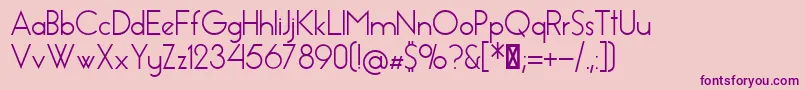 EssenceSans Font – Purple Fonts on Pink Background