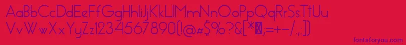 EssenceSans Font – Purple Fonts on Red Background