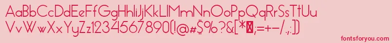 EssenceSans Font – Red Fonts on Pink Background