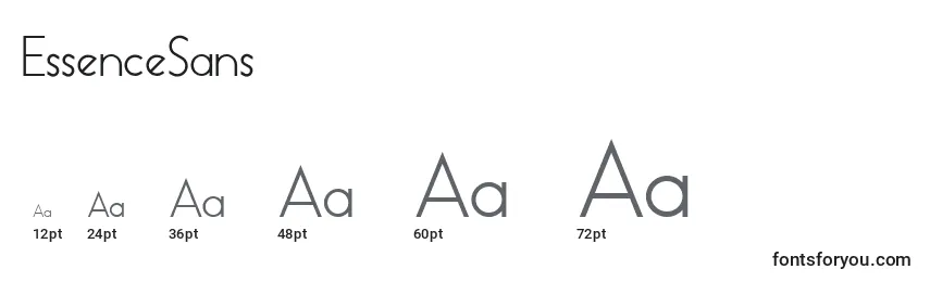 EssenceSans Font Sizes