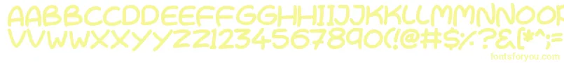 CutesyKisses Font – Yellow Fonts