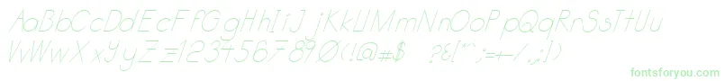 Katabidalanitalic Font – Green Fonts