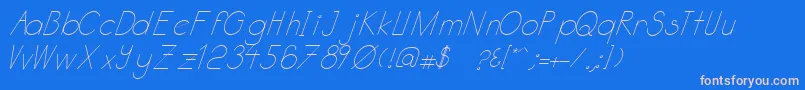 fuente Katabidalanitalic – Fuentes Rosadas Sobre Fondo Azul