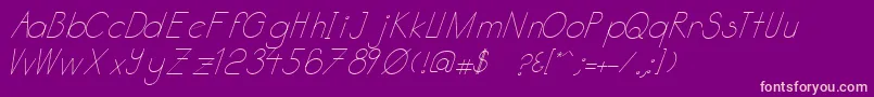 fuente Katabidalanitalic – Fuentes Rosadas Sobre Fondo Morado