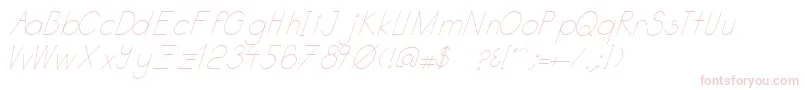 Katabidalanitalic Font – Pink Fonts on White Background