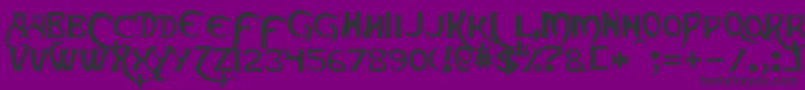 Skeksis Font – Black Fonts on Purple Background