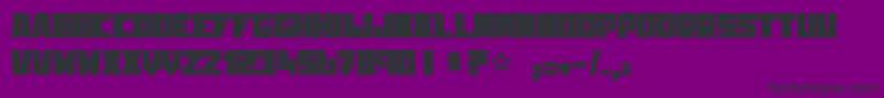 Kingrooster Font – Black Fonts on Purple Background