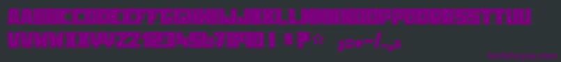 Kingrooster Font – Purple Fonts on Black Background