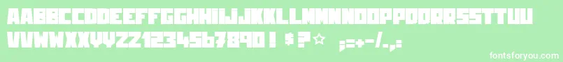 Kingrooster Font – White Fonts on Green Background