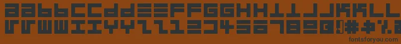 Eppsebrg-fontti – mustat fontit ruskealla taustalla