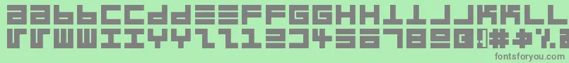 Eppsebrg Font – Gray Fonts on Green Background