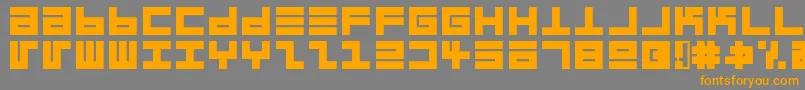 Eppsebrg Font – Orange Fonts on Gray Background