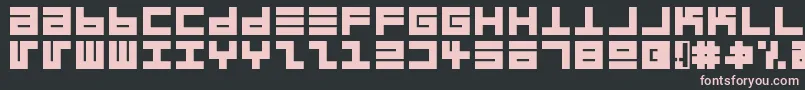 Eppsebrg Font – Pink Fonts on Black Background