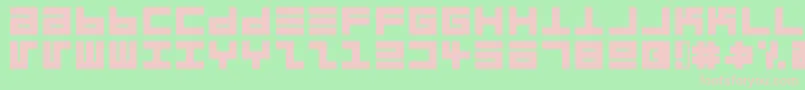 Шрифт Eppsebrg – розовые шрифты на зелёном фоне