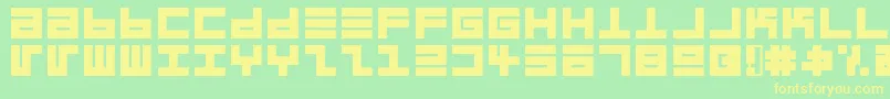 Eppsebrg Font – Yellow Fonts on Green Background