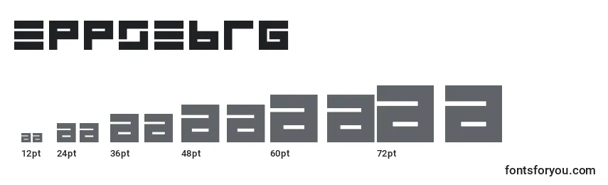 Eppsebrg Font Sizes