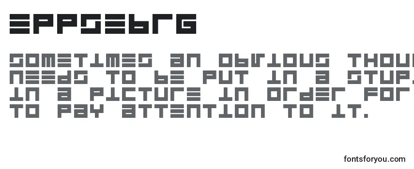 Schriftart Eppsebrg