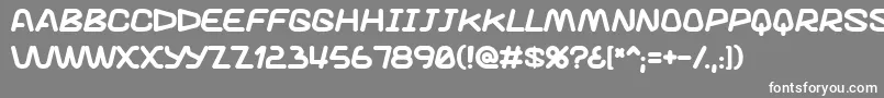 Knucklesandwich Font – White Fonts on Gray Background