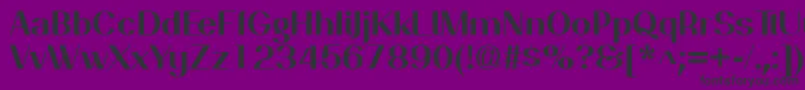 PassionsanspdakBold Font – Black Fonts on Purple Background