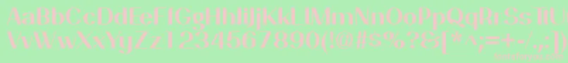 PassionsanspdakBold Font – Pink Fonts on Green Background