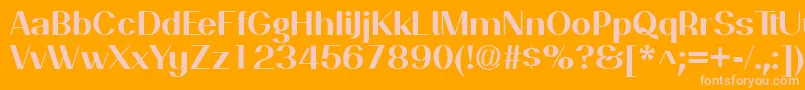 PassionsanspdakBold Font – Pink Fonts on Orange Background